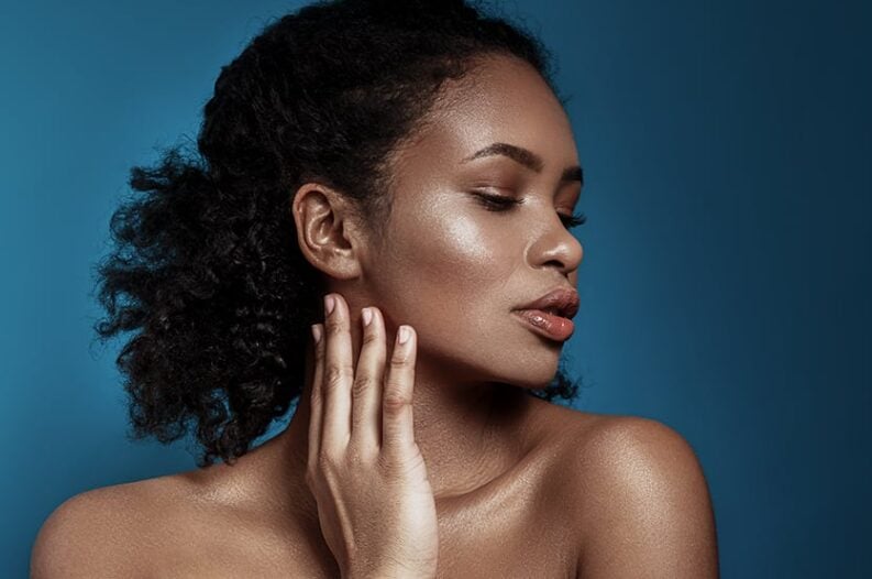 Woman with lifted, youthful midface contours after a cheek lift in San Antonio